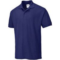 Navy Blue Short Sleeve Unisex Work Polo Shirts -XS-5XL - Portwest UK