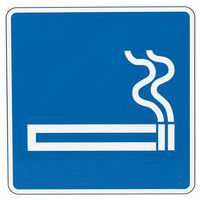 Aluminium prohibition sign - Smoking area - Manutan Expert