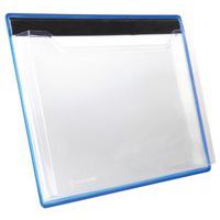 A4 magnetic landscape brochure holder - Blue - Tarifold