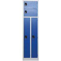 Clean & Dirty Metal Locker Bundle - 2 Nested Together - Cylinder Lock
