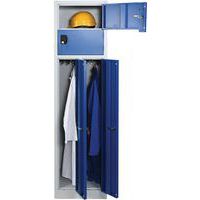 Clean & Dirty Metal Locker Bundle - 2 Nested Together - Cylinder Lock