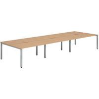 6-Person Office Desk - Work Bench - Modular Design - 73 cm High