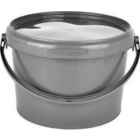 Grey Bucket With Handle and Lid - Recycled Polyethene