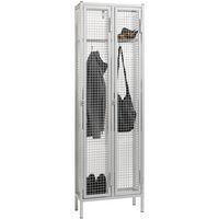 1-Door Wire Mesh Heavy Duty Storage Locker - 1-3 Nest/Rows - AMP wire