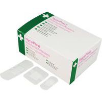 100 Clear Washproof Band-Aid/Plasters - Safety First Aid HypaPlasts