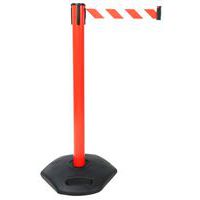 Post with PVC base and strap, 2 m - Manutan Expert