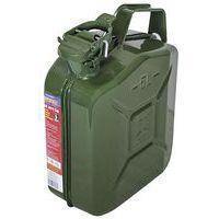 Green Metal Jerry Can - 5-20L Capacity - Steel Petrol Cans - Faithfull