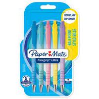 Flexgrip Ultra retractable pen - Blister pack of 5 - Papermate