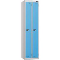 Carbon Zero Twin Column Locker Nest - 1800x450x450mm - Hasp Lock -Pure