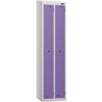 Carbon Zero Sloped Twin Locker Nest - 1800x450x450mm - Hasp Lock -Pure