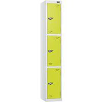Pure 3-Door Carbon Zero Storage Locker - Hasp Locks - 1800x300x300mm