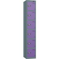 Pure 6-Door Carbon Zero Storage Locker - Cam Locks - 1800x380x380mm