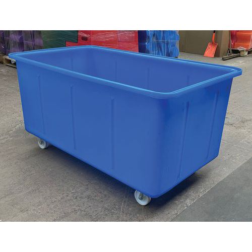 Industrial Large Blue Bottle Skip Waste Bin – Heavy Duty 270–650L ...