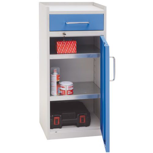 Metal Tool Cupboard with Drawer - HxWxD 980x430x340mm Metal Tool Cupboard with Drawer - HxWxD 980x430x340mm