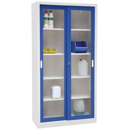 Steel Cupboard Sliding Vision Doors 2000mm Tall Free Delivery