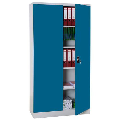 Tall, selfassembly with hinged doors Width 100 cm Manutan Expert Manutan.co.uk