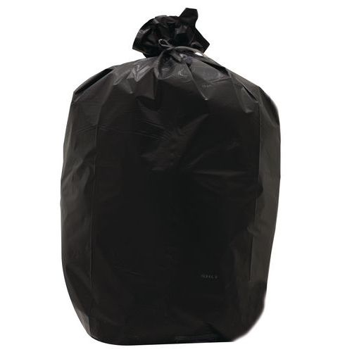 Black bin bags Heavy waste 60 to 130 l Manutan UK