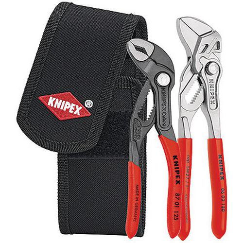 Set of 2 Knipex mini pliers in pouch