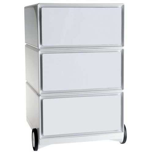 Easybox mobile filing cabinet with 3 drawers - Paperflow Easybox mobile filing cabinet with 3 drawers - Paperflow