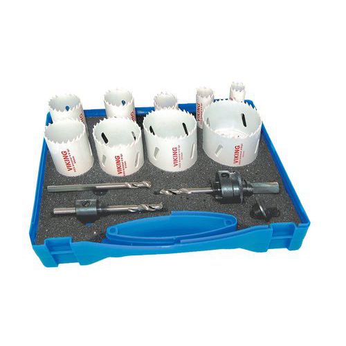 Set of 9 x 8% cobalt hole saws Set of 9 x 8% cobalt hole saws