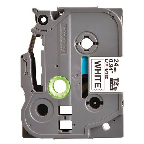 Tape cassette for Brother labelling machines Width 24mm Manutan UK