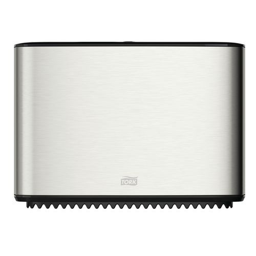 Stainless metal toilet paper dispenser - Tork Mini Jumbo