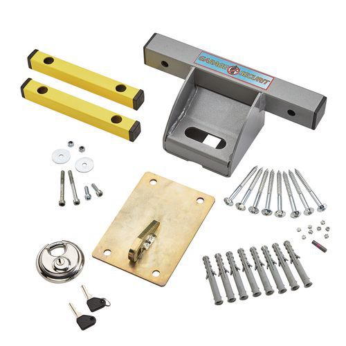 Modern Garage Door Lock Just Spins for Simple Design