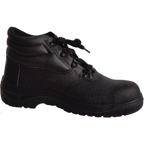 Black Leather Safety Boots | High Top | 3 Year Guarantee