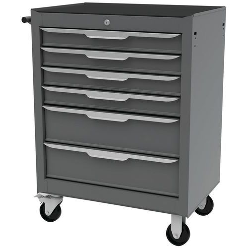 Grey 6 Drawer Roller Tool Cabinet Tools And Maintenance Manutan