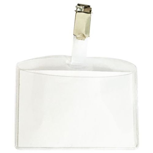 Clip Badge- Clear Clip Badge- Clear