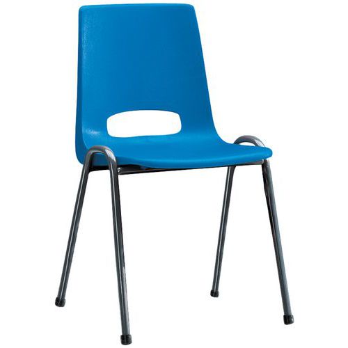Stackable Plastic Chairs Blue