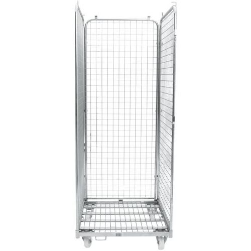 Roll Pallet - Steel Galvanised Mesh Cage - 400kg UDL - Manutan Expert Roll Pallet - Steel Galvanised Mesh Cage - 400kg UDL - Manutan Expert