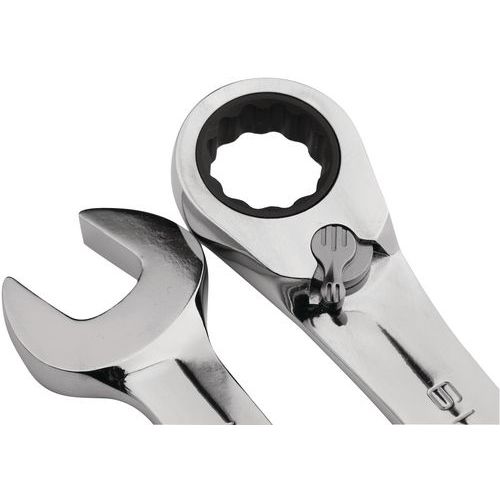 Reversible Ratchet Spanners Set of 9 Tools Manutan