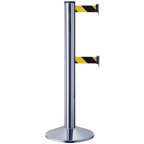 Double Strap Belt Barriers from Manutan Double Strap Belt Barriers from Manutan