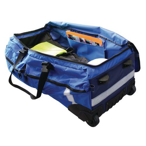 Flexible PPE bag with builtin transport handle Manutan UK