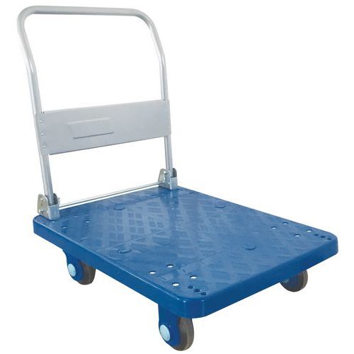 Plastic Folding Platform Trolley - 300kg - Manutan Plastic Folding Platform Trolley - 300kg - Manutan