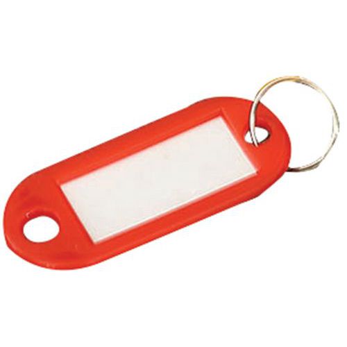 Key Rings With Labels Pack of 100 Safety Manutan
