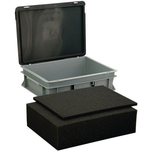 Set of precut foam for case Manutan UK