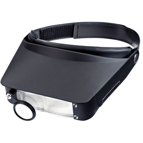 Binocular magnifying glass on Peak headband - Magnification 2.2x, 3.3x, 4.1x and 5.5x Binocular magnifying glass on Peak headband - Magnification 2.2x, 3.3x, 4.1x and 5.5x