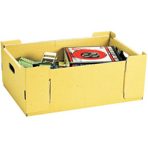 25L Stackable Cardboard Boxes Pack of 25 Storage Manutan