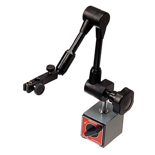 Magnetic support for comparator - with mechanical locking Magnetic support for comparator - with mechanical locking