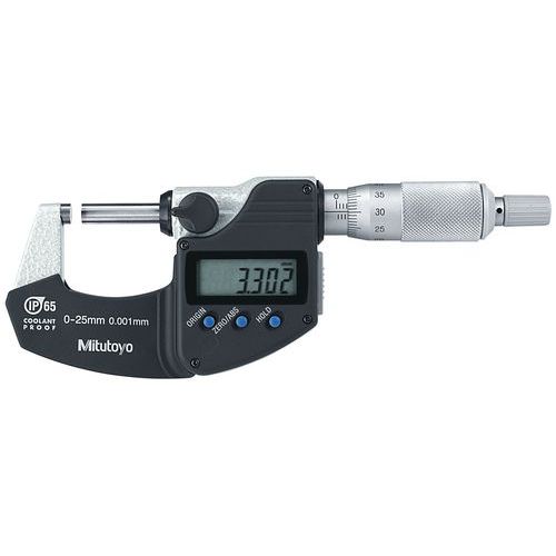 Watertight digital micrometre - Capacity 0 to 25 mm Watertight digital micrometre - Capacity 0 to 25 mm