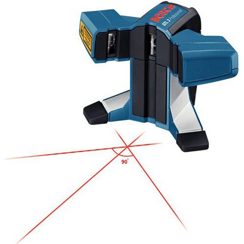 2 perpendicular lines and 1 diagonal at 45° 2 perpendicular lines and 1 diagonal at 45°