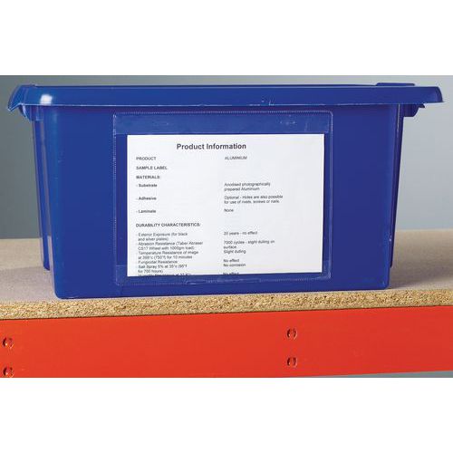 Document holders Selfadhesive Manutan UK
