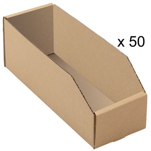 Brown Kraft cardboard storage containers - Length 300 mm - 3.6 to 8.3 l Brown Kraft cardboard storage containers - Length 300 mm - 3.6 to 8.3 l