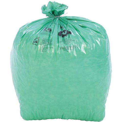 Bin bag Recycled LDPE with Environment label 30 & 50L Manutan UK