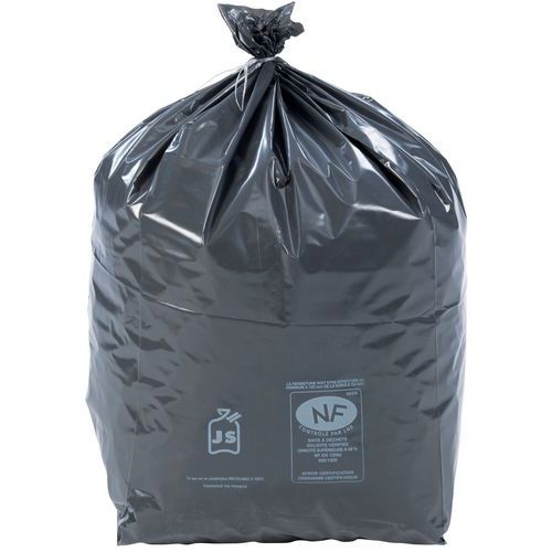 Black bin bags Heavy waste 60 to 130 l Manutan UK