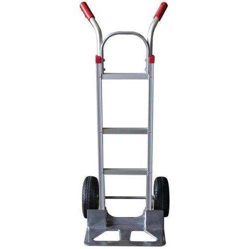 Aluminium Sack Truck 250kg - Pneumatic Wheels - Manutan Aluminium Sack Truck 250kg - Pneumatic Wheels - Manutan