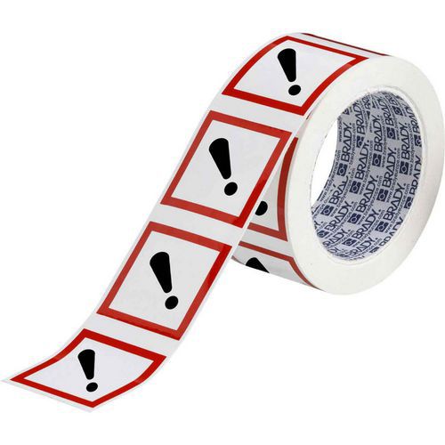 Irritant and toxic self-adhesive CLP label, 50 x 50 mm - Brady Irritant and toxic self-adhesive CLP label, 50 x 50 mm - Brady