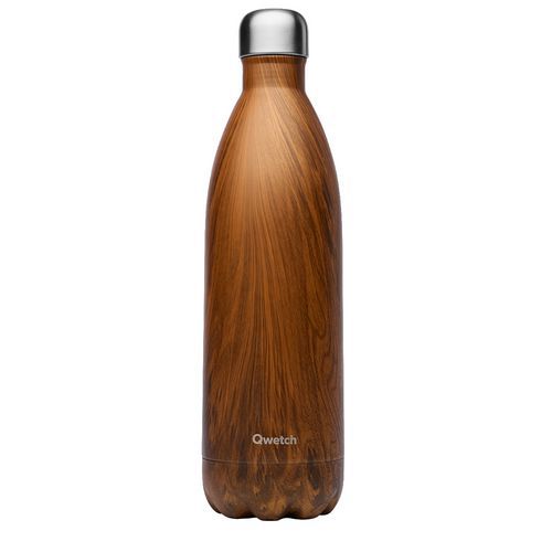 Wood insulated bottle, 1 l - Qwetch